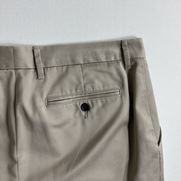 Bonobos Wednesday Pants Men's 33x32 Beige Flat Front Straight Leg Casual Chino - Picture 5 of 9